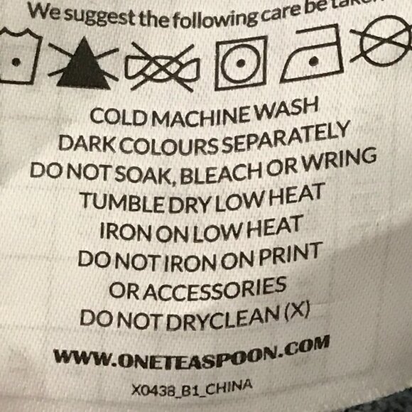 One Teaspoon Awesome Baggies Jeans Women 26 Blue Medium Rise Aztec Metal Accent - Picture 13 of 13